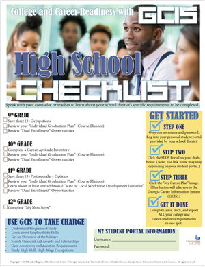 Bridge Bill High School Cheklist  